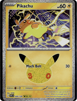 2026 Pikachu #30 30th Celebration