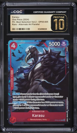 2024 One Piece Premium Collection Best Selection Vol. 2 Alt Art Karasu #OP05-005 CGC 10