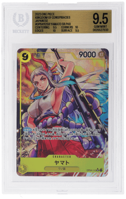 2023 One Piece Kingdom of Conspiracies Japanese Yamato #OP04112SR BGS 9.5