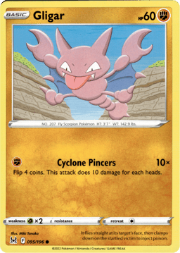 2022 Gligar #95 Lost Origin