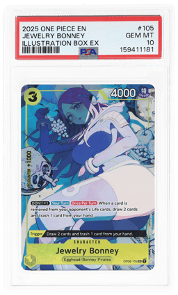 2025 One Piece Promos Illustration Box Ex Jewelry Bonney #OP08-105 PSA 10