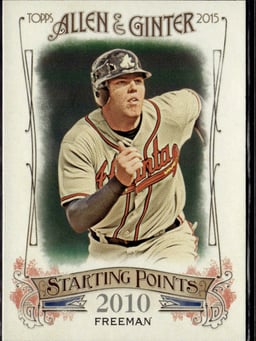 2015 Freddie Freeman #SP-5 Allen & Ginter Starting Points