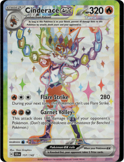 2024 Cinderace ex #157 Stellar Crown