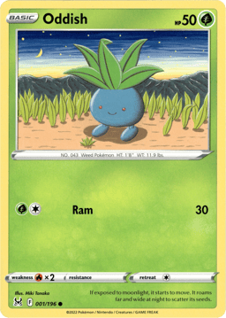 2022 Oddish #1 Lost Origin