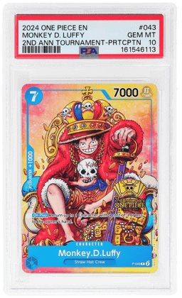 2024 One Piece Tournament Promo 2nd Anniversary Participant Monkey D. Luffy #P-043 PSA 10