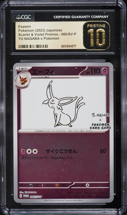 2023 Pokemon Japanese Scarlet & Violet Promo Yu Nagaba X PCG Espeon #66 CGC 10 PRISTINE