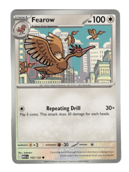 2025 Fearow #103 Mega Evolution