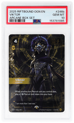 2025 Riftbound League of Legends Origins Arcane Box Set Viktor #246b PSA 10