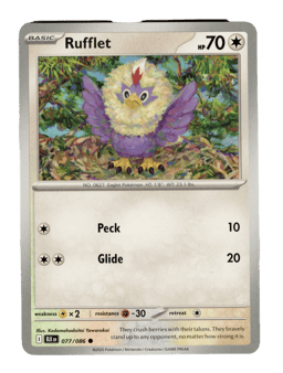 2025 Rufflet #77 Black Bolt