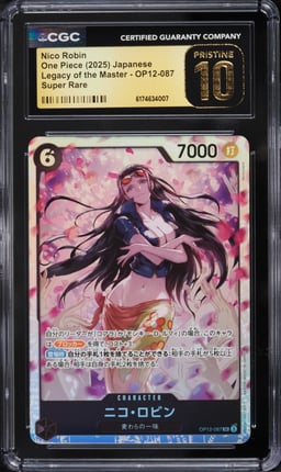 2025 One Piece Japanese Legacy Of The Master SR Nico Robin #OP12-087 CGC 10 PRISTINE