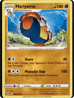 2022 Hariyama #98 Lost Origin