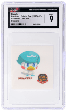 2020 Pokemon Daiichi Pan Japanese Pokemon Cafe Mix Stickers Quaxly # CGC 9