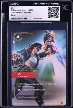 2026 Riftbound League Of Legends LoL Unleashed Epic Vi #30 CGC AUTH