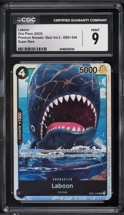 2025 One Piece Premium Booster: Best Vol.2 SR Laboon #EB01-048 CGC 9 MINT