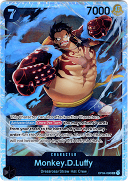 2023 Monkey.D.Luffy (foil) #90 Kingdoms of Intrigue