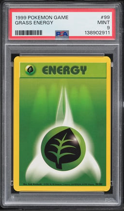 1999 Pokemon Base Set Grass Energy #99 PSA 9 MINT