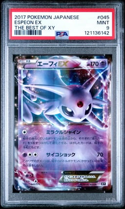 2017 POKEMON JPN THE BEST OF XY #045 ESPEON EX PSA 9