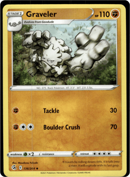 2021 Graveler #136 Fusion Strike