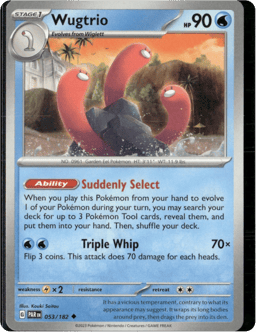 2023 Wugtrio #53 Paradox Rift