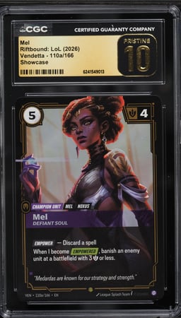 2026 Riftbound: LoL Vendetta Mel #110a CGC 10 PRISTINE