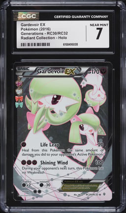 2016 Pokemon XY Generations Radiant Collection Alt Art Gardevoir EX #RC30 CGC 7 NRMT
