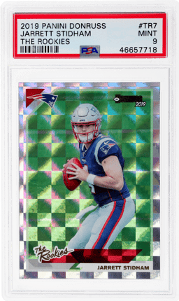 2019 Panini Donruss the Rookies Jarrett Stidham #TR-7 PSA 9