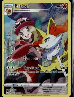 2022 Braixen #TG01 Silver Tempest
