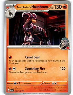 2025 Team Rocket's Houndoom #38 Destined Rivals