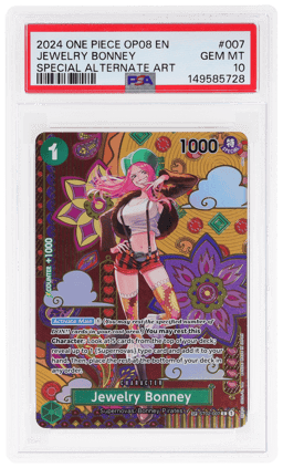 2024 One Piece Two Legends Special Alternate Art Jewelry Bonney #ST02-007 PSA 10