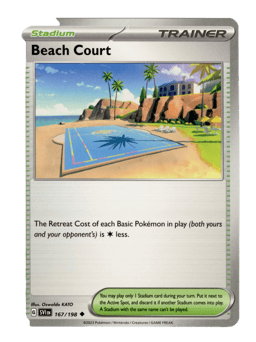 2023 Beach Court #167 Scarlet & Violet