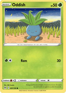 2022 Oddish #1 Lost Origin