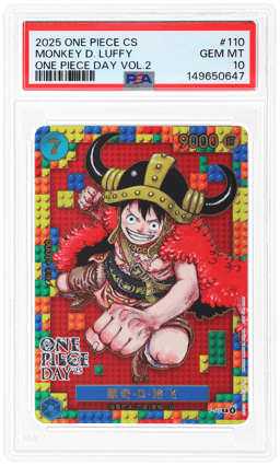 2025 One Piece Promo Simplified Chinese One Piece Day Volume 2 Monkey D. Luffy #P110 PSA 10