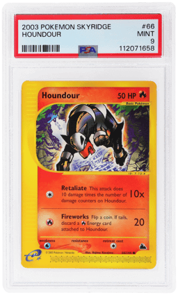 2003 Pokemon Skyridge Houndour #66 PSA 9