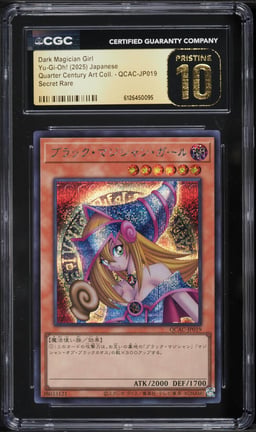2025 Yu-Gi-Oh! Japanese QCAC Ultra Rare Dark Magician Girl #QCAC-JP019 CGC 10 PRISTINE
