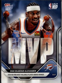 2026 Shai Gilgeous-Alexander #5.17 Topps Now MVP