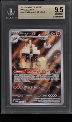 2023 Pokemon Paradox Rift Illustration Rare Garganacl #202 BGS 9.5