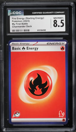 2023 Pokemon My First Battle Charmander Deck Fire Energy CGC 8.5 NM-MT+