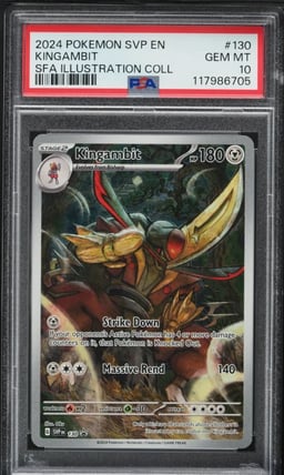 2024 Pokemon SV Black Star Promo Illustration Collection Kingambit #130 PSA 10