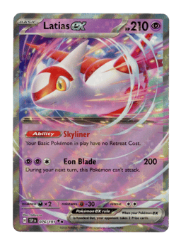 2024 Latias ex #76 Surging Sparks