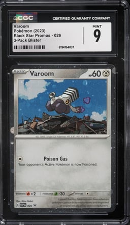 2023 Pokemon Scarlet & Violet Black Star Promo Varoom #26 CGC 9 MINT