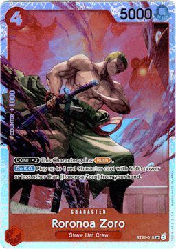 2025 Roronoa Zoro (foil) #15 EX Gear 5