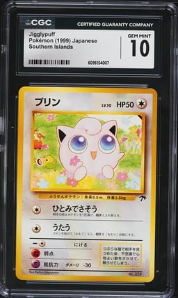 1999 Pokemon Japanese Southern Islands Jigglypuff #39 CGC 10 GEM MINT