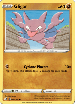 2022 Gligar #95 Lost Origin