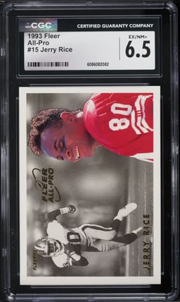 1993 Fleer All-Pro Jerry Rice #15 CGC 6.5 EXMT+