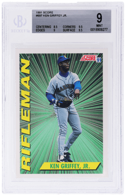 1991 Score Ken Griffey Jr. #697 BGS 9