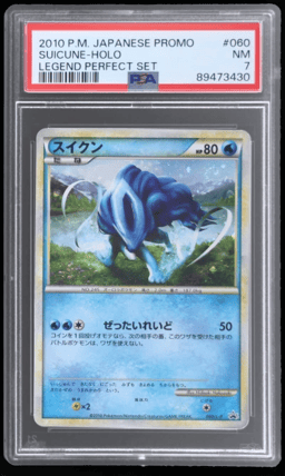 2010 Pokemon Legend Perfect Set Promo Japanese Holo Suicune #060LP PSA 7