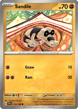 2023 Sandile #115 Scarlet & Violet
