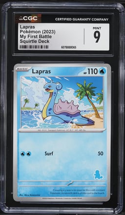 2023 Pokemon SV My First Battle Squirtle Deck Lapras CGC 9 MINT