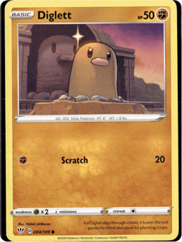 2020 Diglett #84 Darkness Ablaze