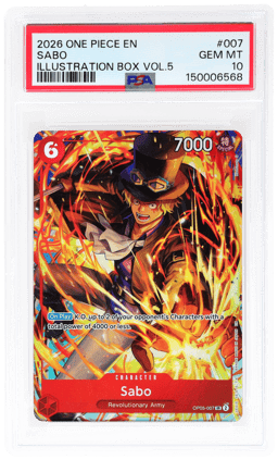2026 One Piece Promo Illustration Box Volume 5 Sabo #OP05007 PSA 10